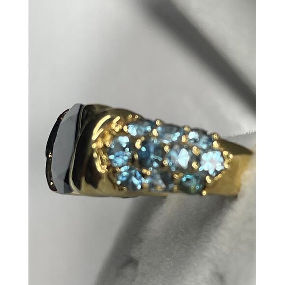 18k Solid Gold 2.19 CT Tanzanite Ring size 5 - Picture 5 of 8